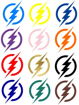Разноцветные термонаклеи с логотипом The Flash для детей, нашивки с железом, гибкий плавкий перенос
