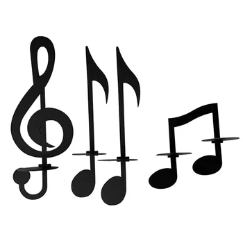 Подсвечники для музыкальных нот Настенное крепление Подвесные подсвечники для музыкальных нот Подсвечник для музыкальных нот Металлические подсвечники для музыкальных нот