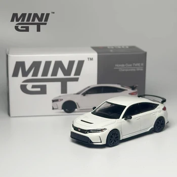 MINIGT 1:64 Civic Type R Championship 2023 Модель автомобиля из белого сплава MGT530