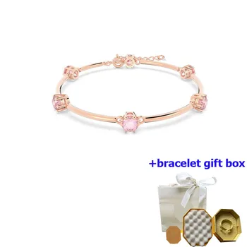 Высококачественный женский браслет Constella из розового золота с бриллиантами, подчеркивающий темперамент, красивый и трогательный, бесплатная доставка
