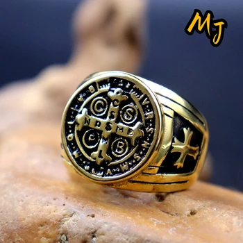 Новый дизайн, кольцо с крестом из нержавеющей стали 316L для мужчин, Властные рыцари-тамплиеры, масонские кольца, модные украшения, подарки Оптом