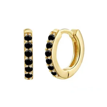Модные серьги-кольца с цирконом для женщин, девочек, подарок для свадебных украшений e952