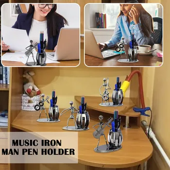 Креативная ручка, аксессуары для ручек, украшения для гитары, Настольный многоцелевой металлический держатель для украшения и подвешивания