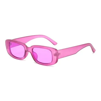 INS Винтажные квадратные солнцезащитные очки Женская мода Маленькая оправа Женский бренд Дизайнер Ретро оттенки Gafas