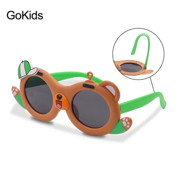 Поляризованные Солнцезащитные очки Для мальчиков С Милым Медведем в возрасте от 2 до 12 лет 2023 Летние Детские Очки Для Пляжной вечеринки Kawayi Girls UV400 Sun Glasses