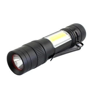 Светодиодный фонарик с перезаряжаемой батареей, высокая яркость, Масштабируемая мини-ручная ручка для аварийных фонарей