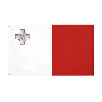90 x 150 см Флаг Мальты, баннер для помещений и улицы, вымпел, украшение для дома, баннер из полиэстера