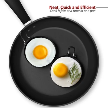 Кольца для яиц, 4 упаковки колец для приготовления яиц из нержавеющей стали, Форма для блинов для жарки яиц и омлета
