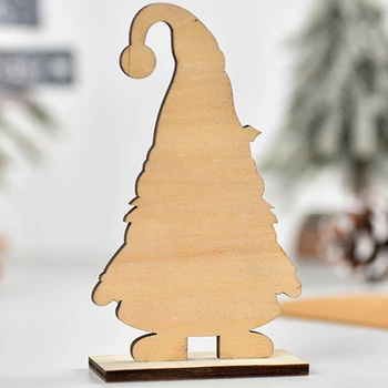 Табличка со снеговиком и гномом Центральные элементы рождественского стола из дерева для магазинов Офисов Прямая доставка