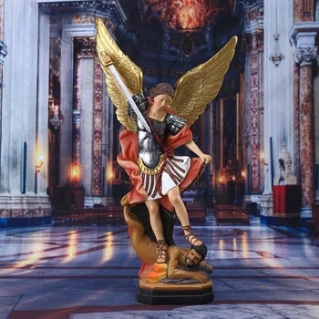 Статуя Ангела Святого Михаила, картины, охраняющие справедливость, украшение для дома, подарок для поделок из смолы Guardian of Eden