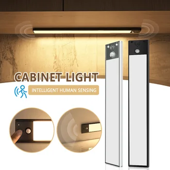 Сенсорный Светодиодный светильник для шкафа, многофункциональный беспроводной ночник для дома, спальни