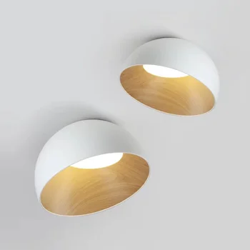 Дизайнерские светильники для спальни, потолочные светильники, простые современные светильники для спальни домовладельцев из японского дерева в стиле минимализма в стиле бревенчатых лам