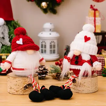 Теплые украшения в виде гномов, праздничные рождественские украшения в виде гномов, очаровательные безликие куклы для украшения дома, Рождественский подарок