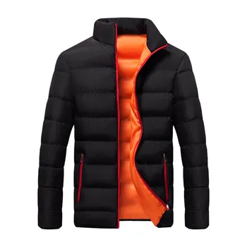 Мужской тренч, мужская куртка winter boy 2023, новая мужская теплая куртка со стоячим воротником, приталенная зимняя куртка на молнии