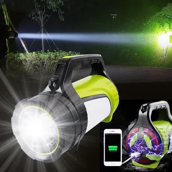 Мощные перезаряжаемые светодиодные фонари походный фонарь с боковой подсветкой Cob Легкое наружное освещение Материал ABS