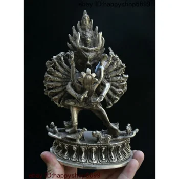 Коллекция Китайское старинное серебро Ваджа Рада Лафо Ямада Голова крупного рогатого скота Статуя Будды